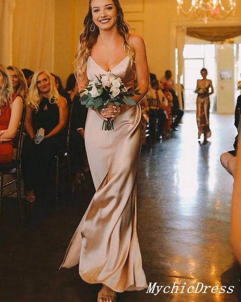 Elegant Champagne Wedding Guest Dresses