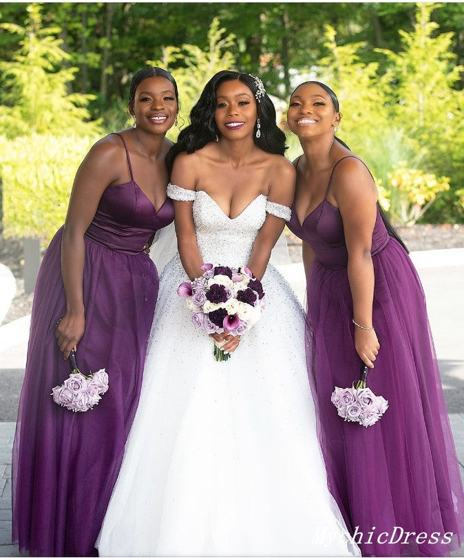 Vestido de invitada de boda sudafricano morado