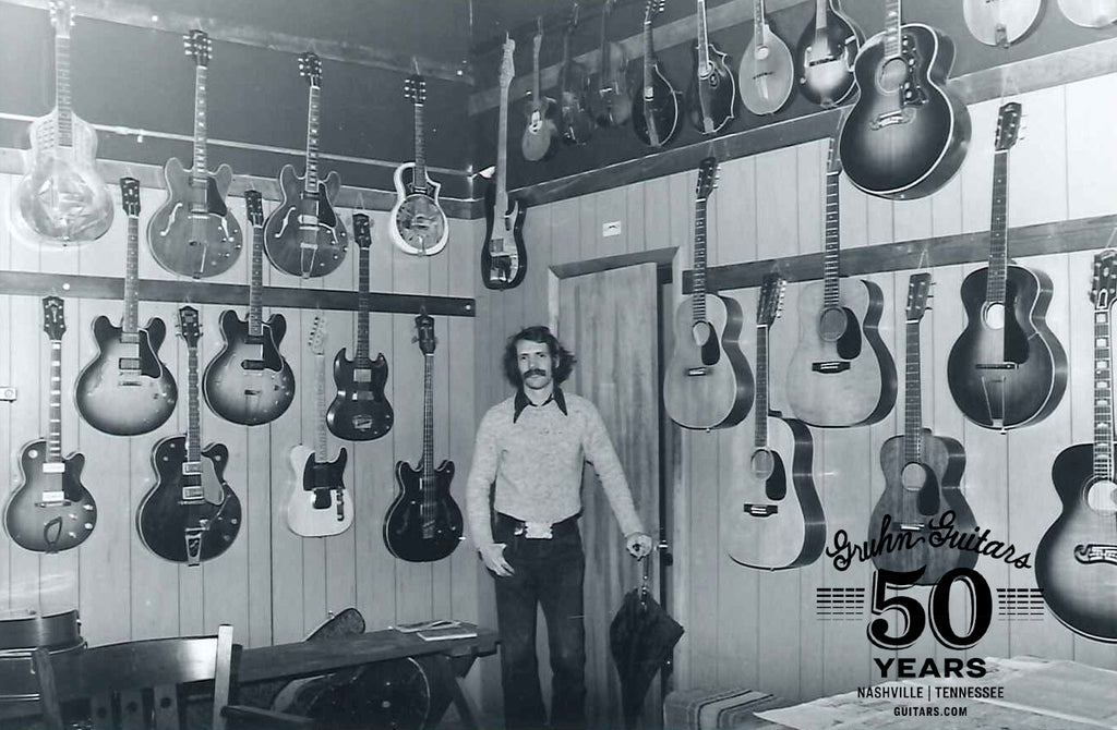 George Gruhn at the original Gruhn Guitars