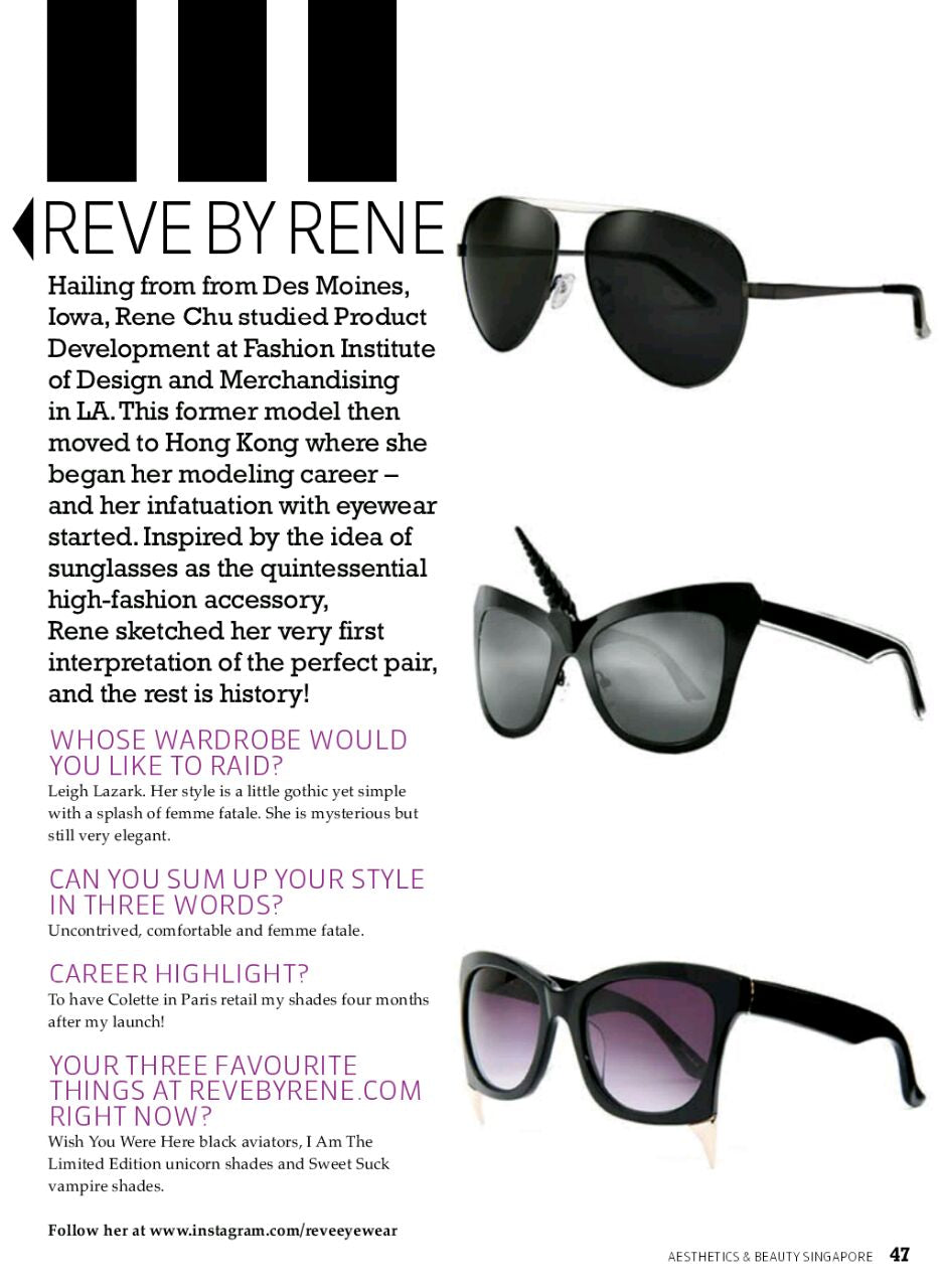 REVE by RENE featured on AESTHETICS & BEAUTY