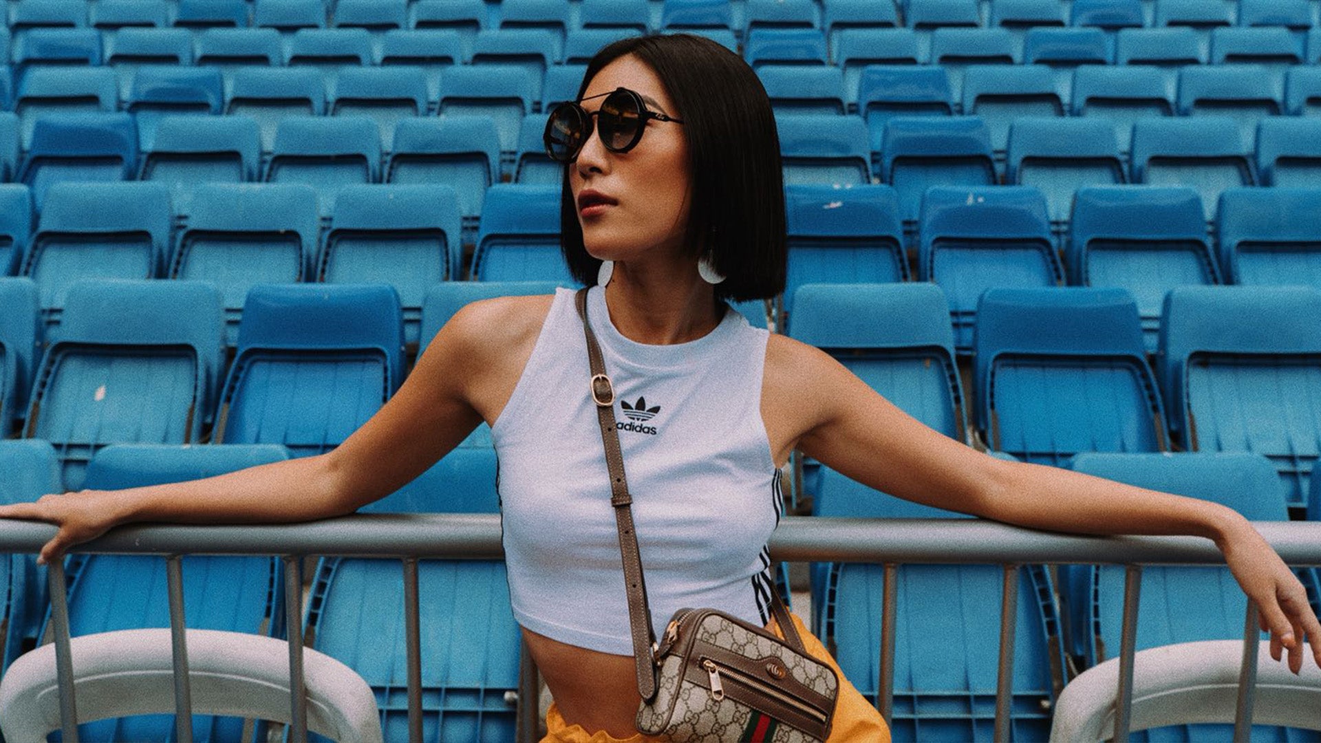 Molly Chiang wears The Minions x REVE sunglasses