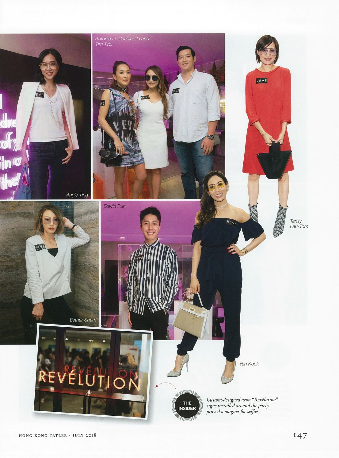 REVE by RENE launch party featured in Hong Kong Tatler