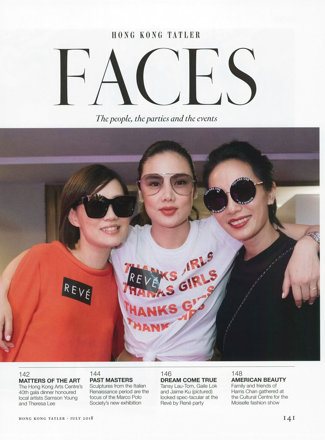 REVE by RENE launch party featured in Hong Kong Tatler
