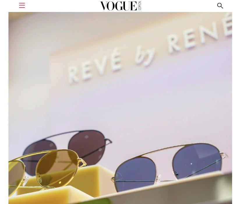 Vogue China features Puyi Optical press event for REVÉ by RENÉ