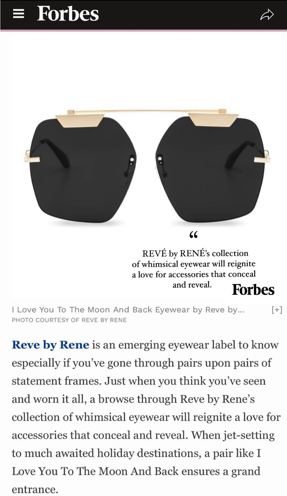 REVE by RENE on Forbes