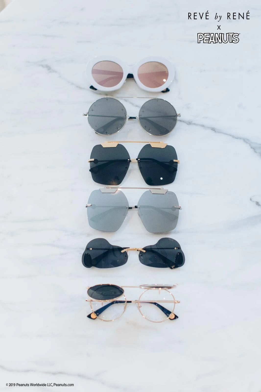 Revé by René x PEANUTS limited edition designer sunglasses 2019