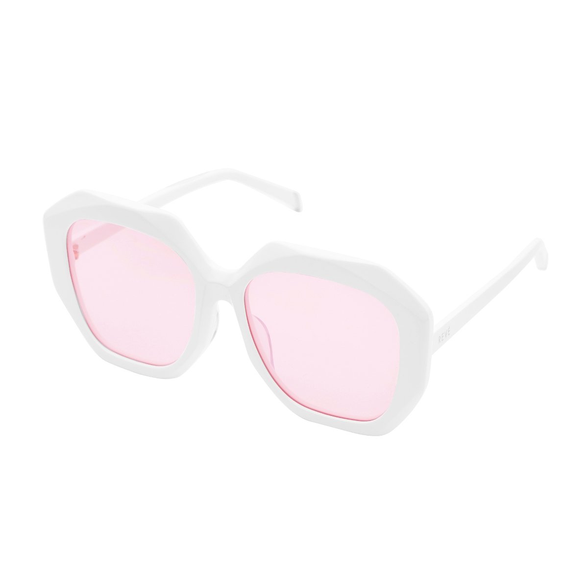 REVE by RENE Brash | Shiny white sunglasses