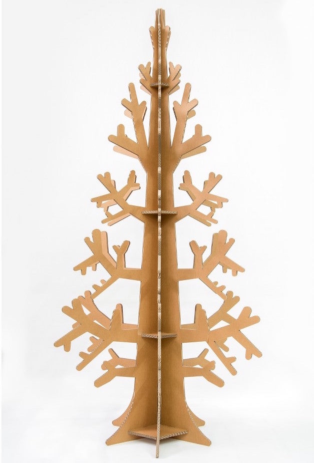 Decorazioni Natalizie Cartone.Albero Di Natale In Cartone An Uncadesign