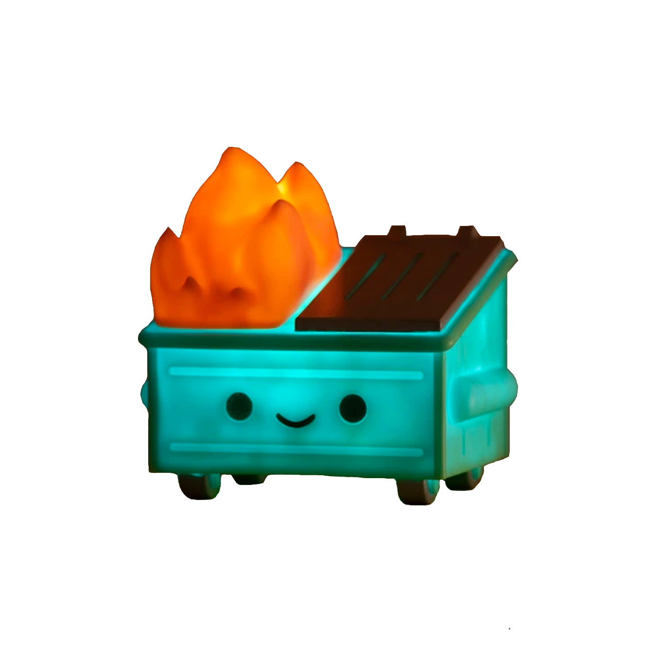 100 soft dumpster fire night light