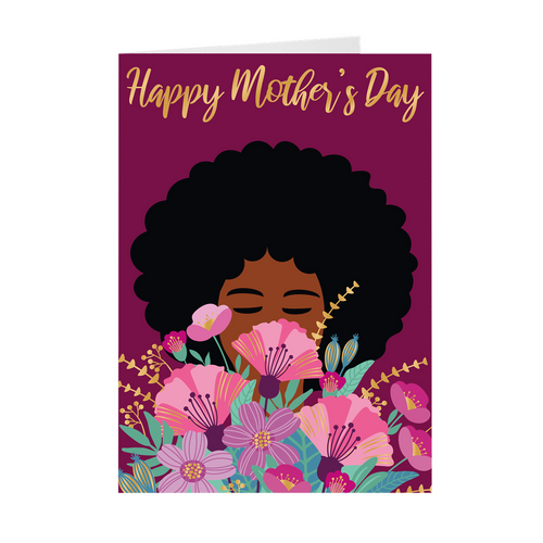 AfricanAmerican Mother's Day Cards Black Stationery
