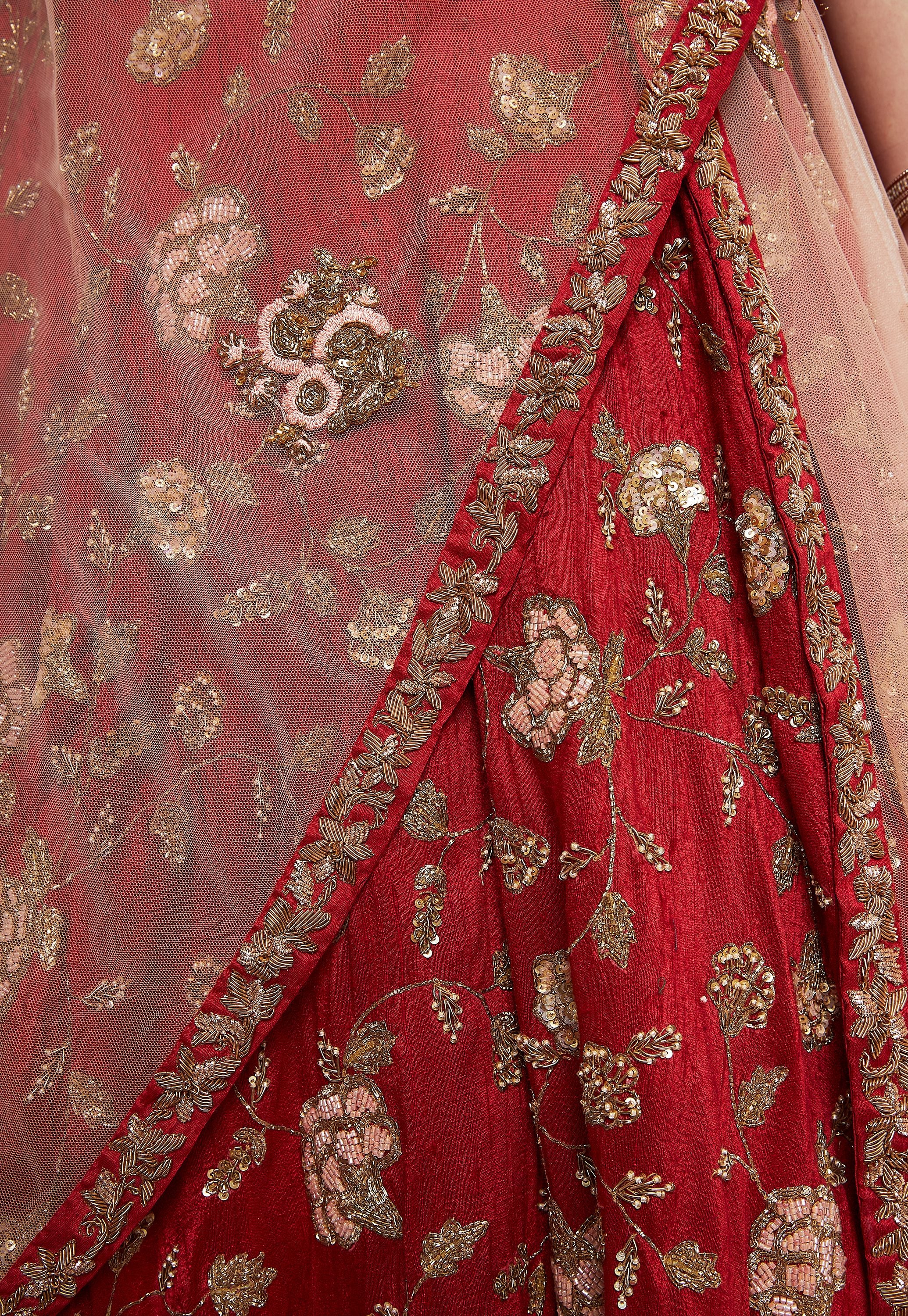 shyamal and bhumika bridal lehenga price