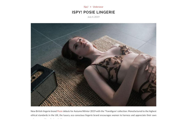 Underlines Magazine 'ISpy! Posie Lingerie'