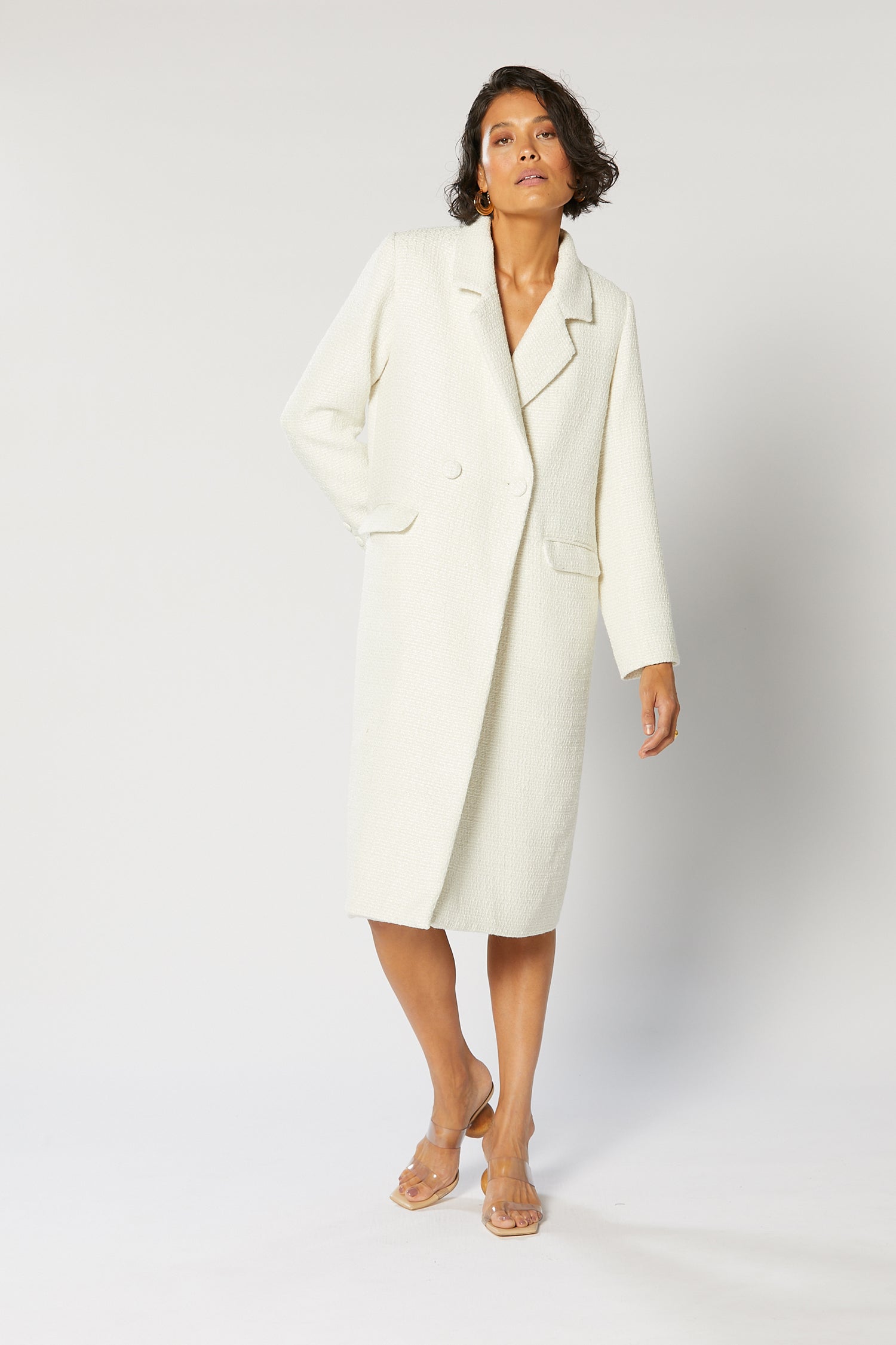 OPHIR COAT WHITE