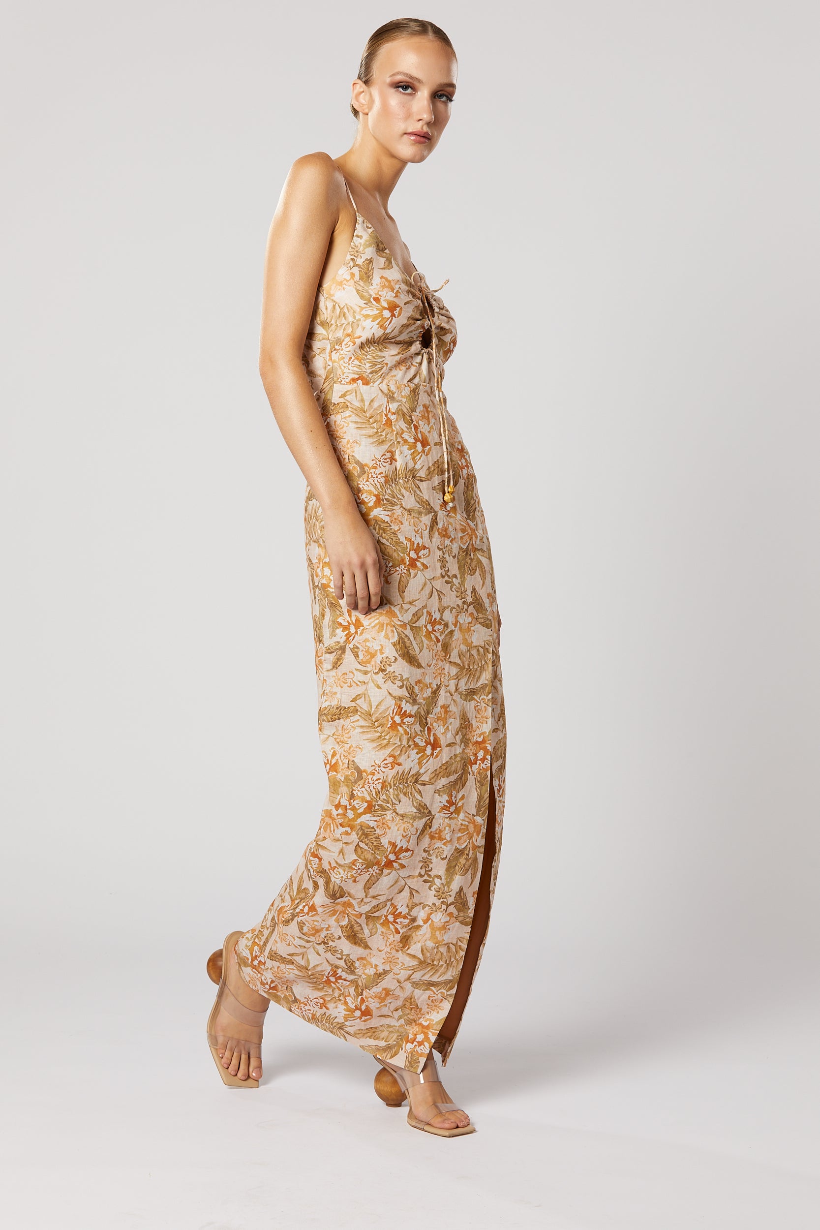 BREA KEYHOLE MAXI DRESS