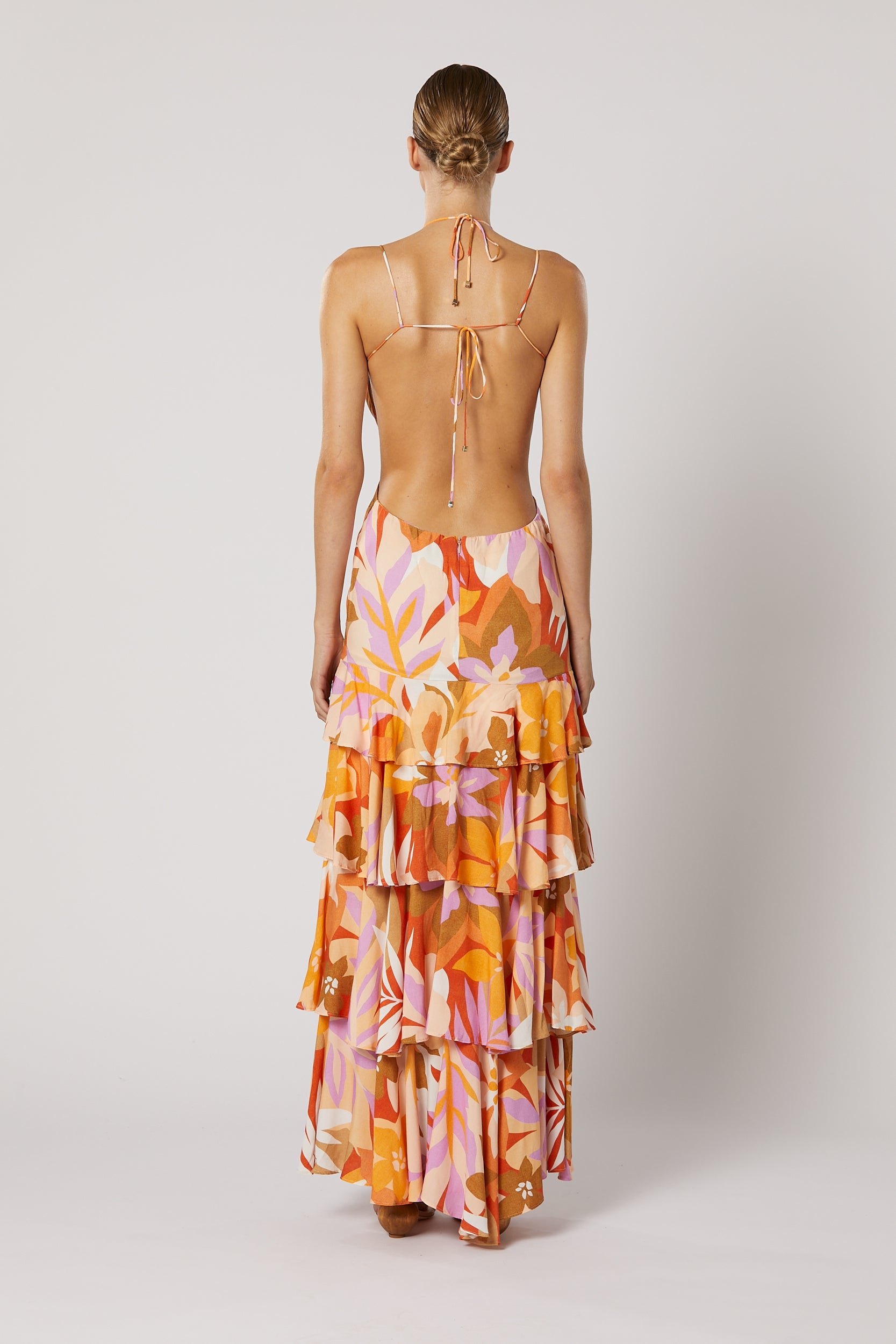 ODYSSEY FRILL MAXI DRESS