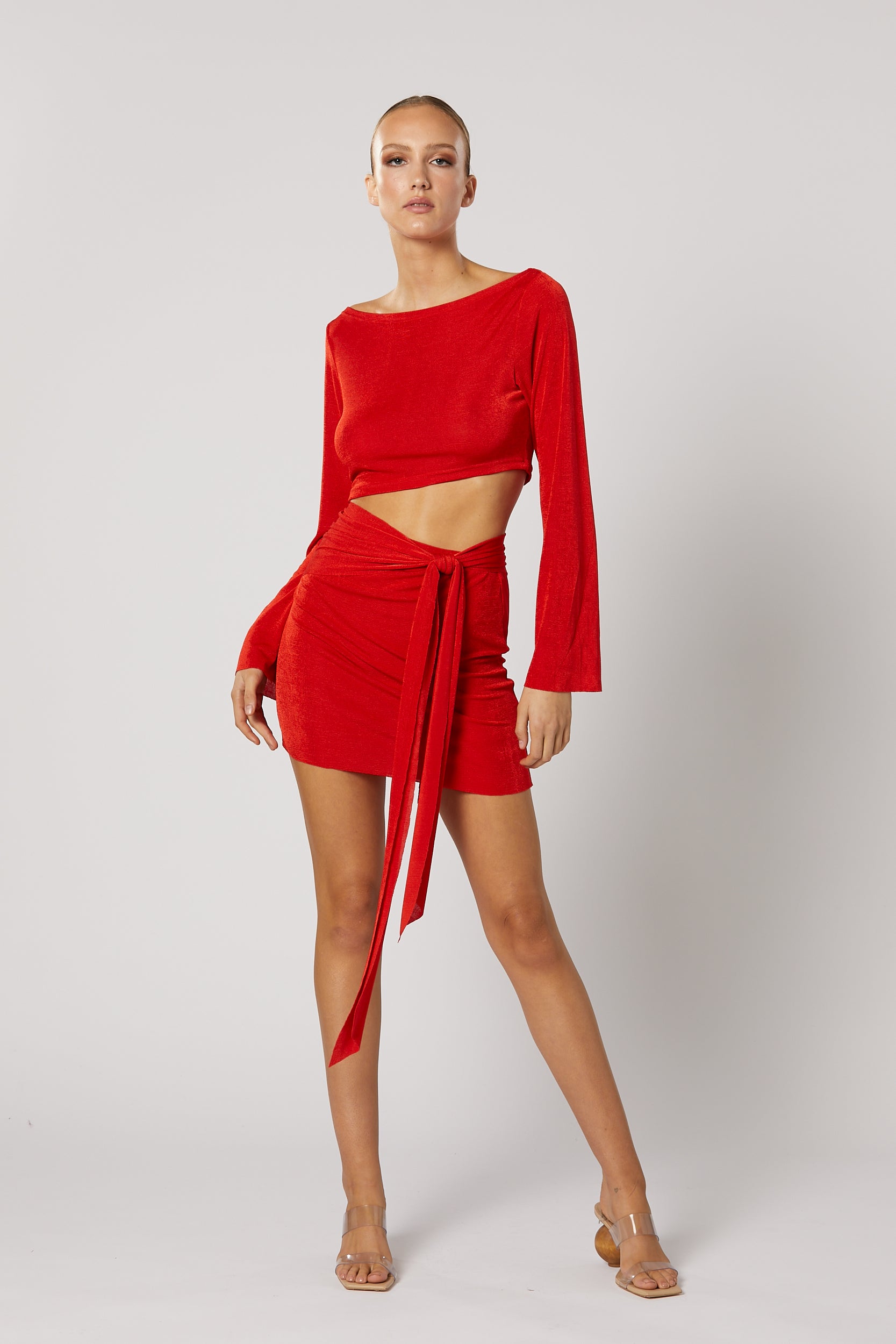 XENIA SHORT DRESS RED