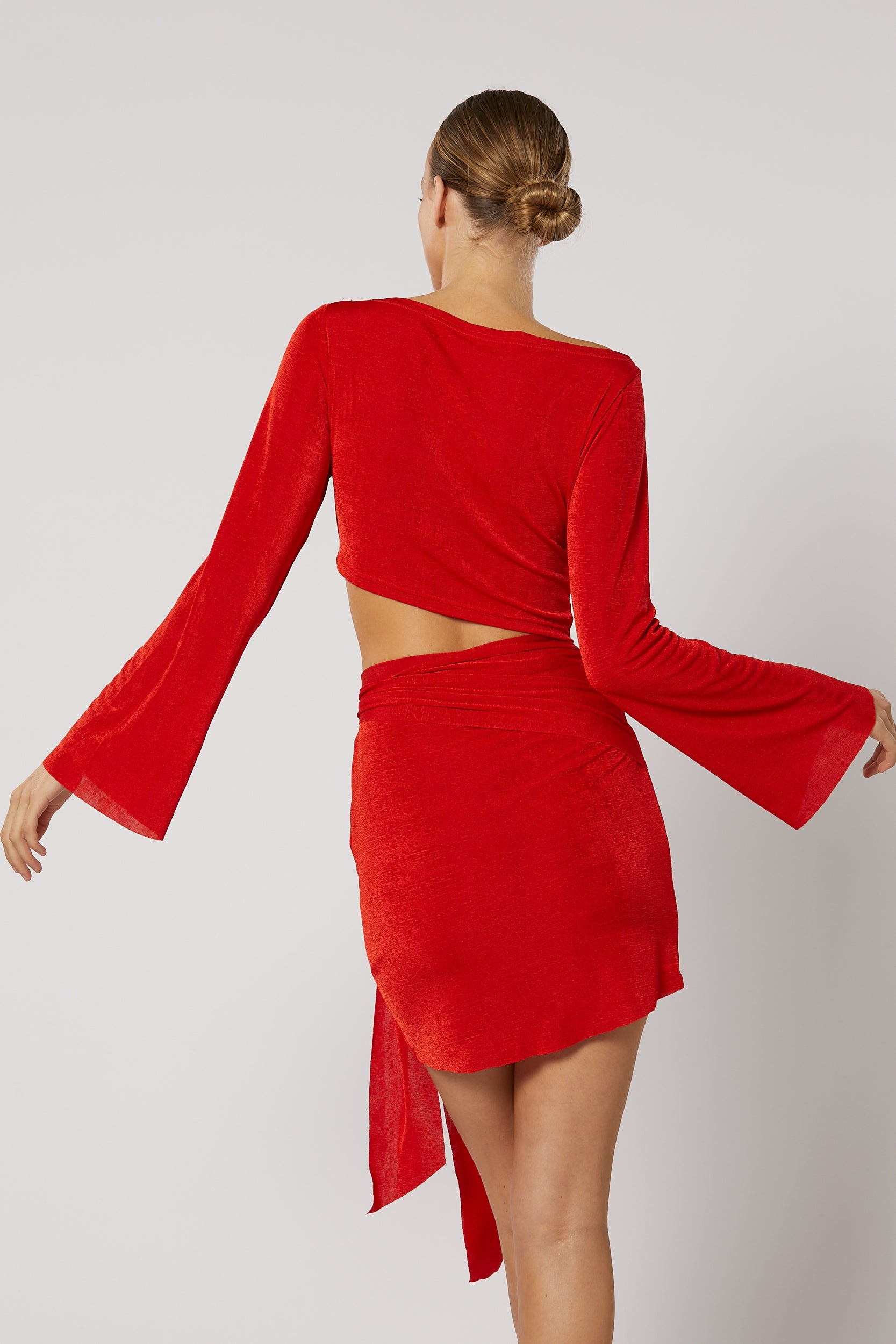 XENIA SHORT DRESS RED