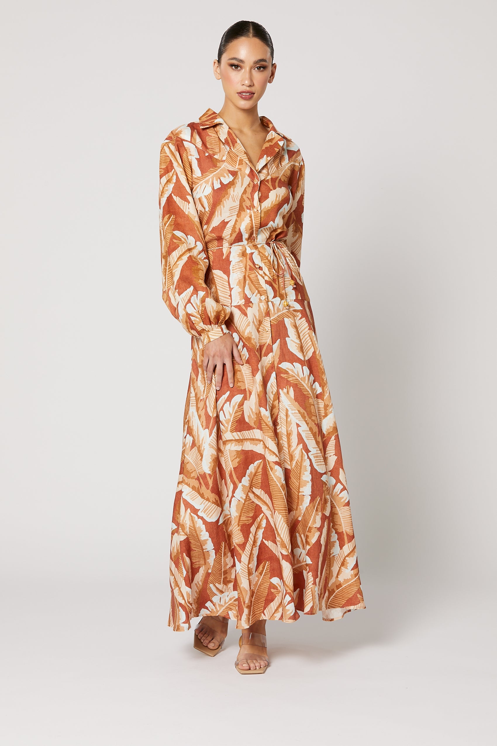 TUNDRA  BUTTON UP MAXI DRESS