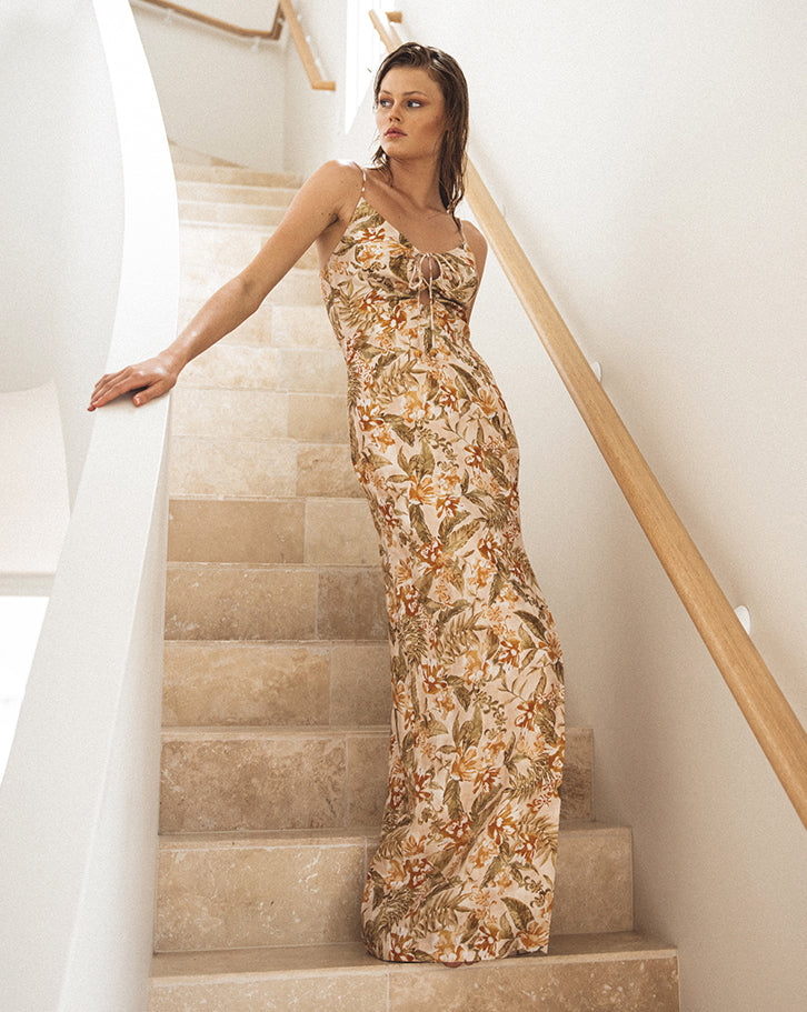 BREA KEYHOLE MAXI DRESS