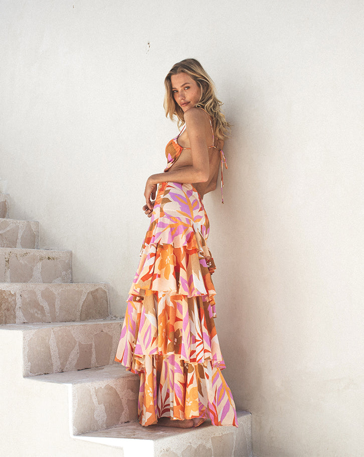 ODYSSEY FRILL MAXI DRESS