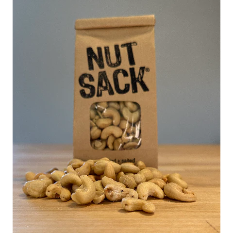 Nut Sack - Roasted Salted Cashews 12oz