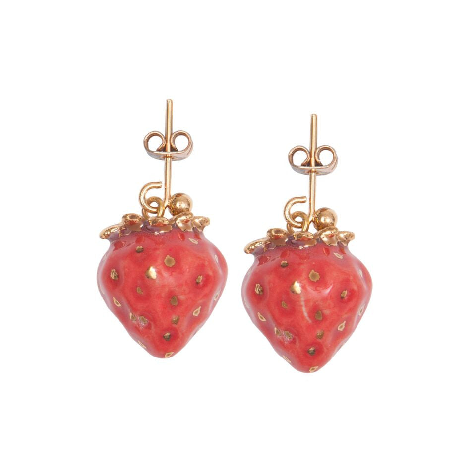Strawberry Earrings | And Mary