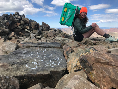 Bert Woodrum atop Castle Peak