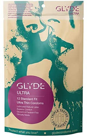 Glyde Ultra Thin Premium Condoms  Front