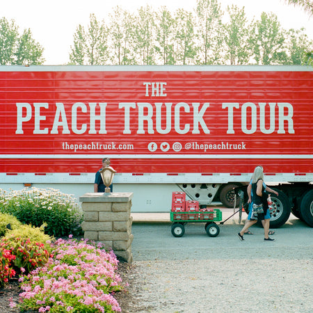image of the peach truck tour truck