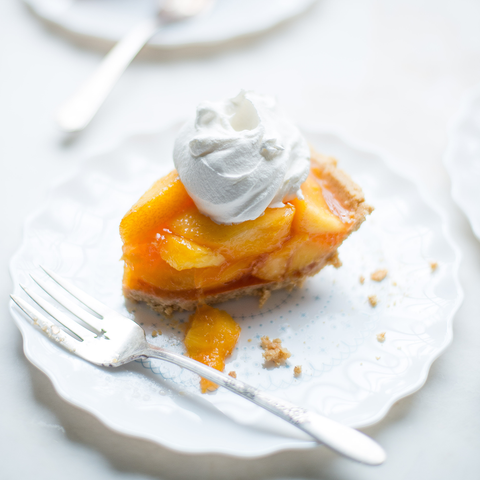 No Bake Peach Pie