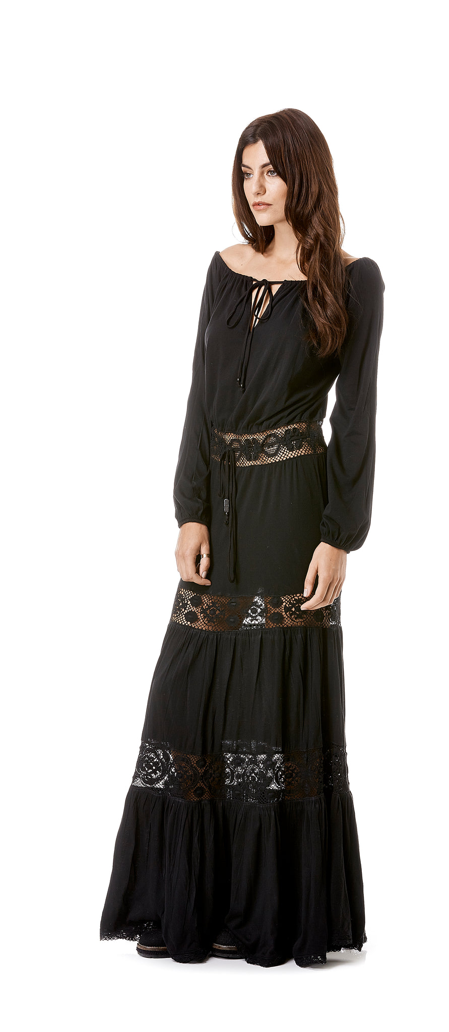 long sleeve hippy dress