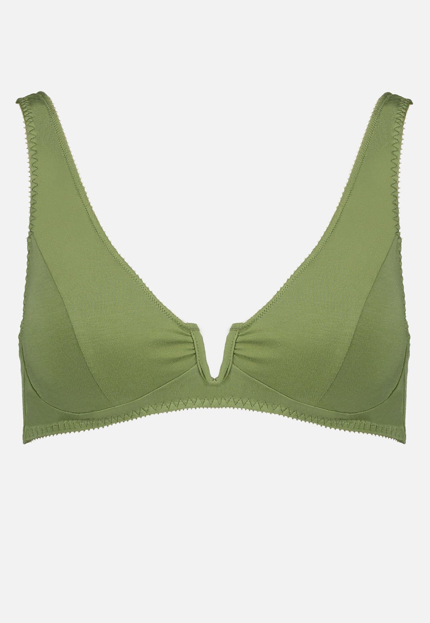 Videris Lingerie  Maggie Soft Cup Bra in Olive Embroidery