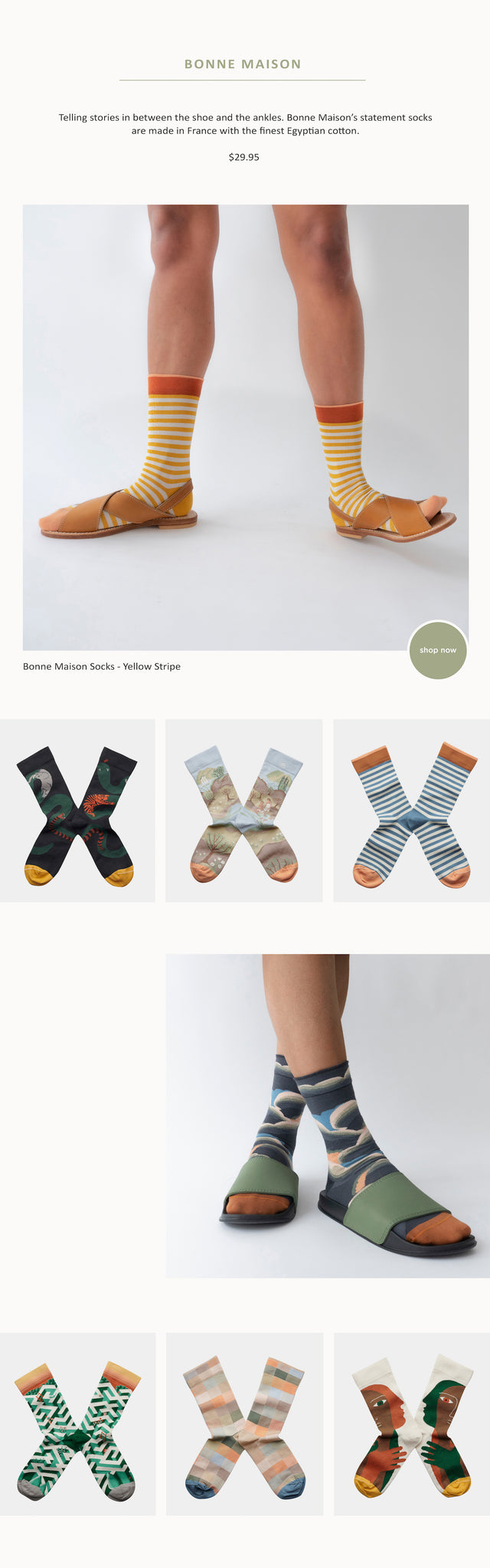 New In This Week - Paper Plane Store - Bonne Maison Socks