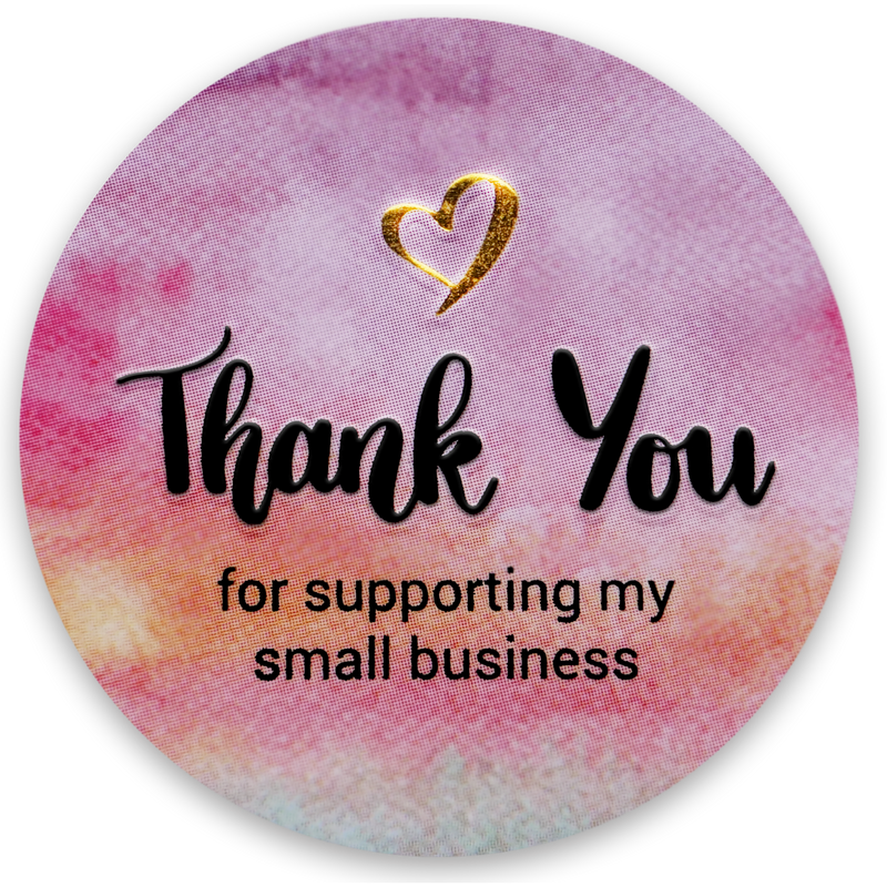 Thank You For Supporting My Small Business Sticker Modern 5th