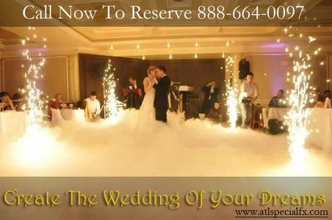 Rent aqua fog machine for wedding no dry ice or co2 