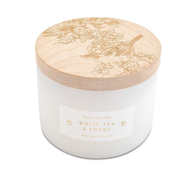 White Tea & Thyme Print Block Small Candle – The Umstead Online Gift Shop