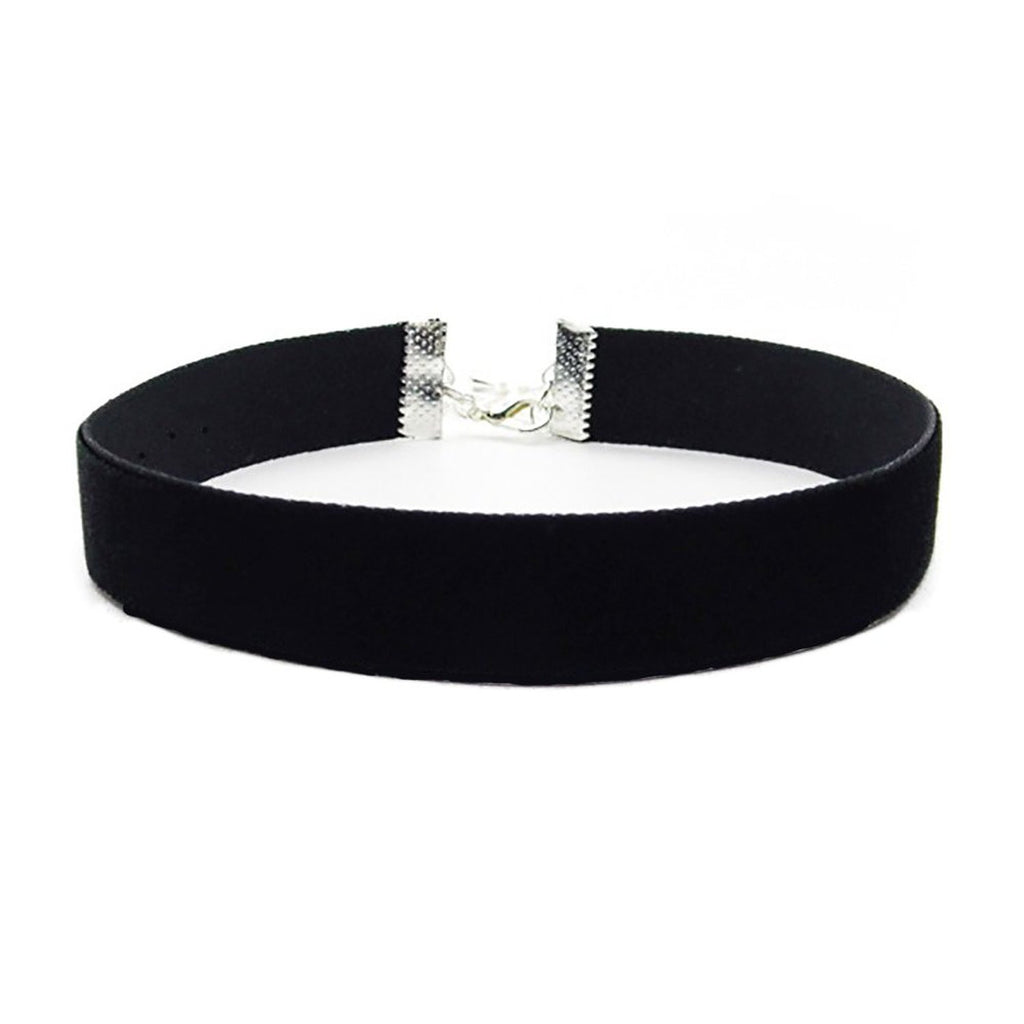 Black Velvet choker necklace plain or 