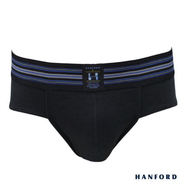 Hanford Athletic Mens Spandex Supporter Briefs - Black (Single Pack ...