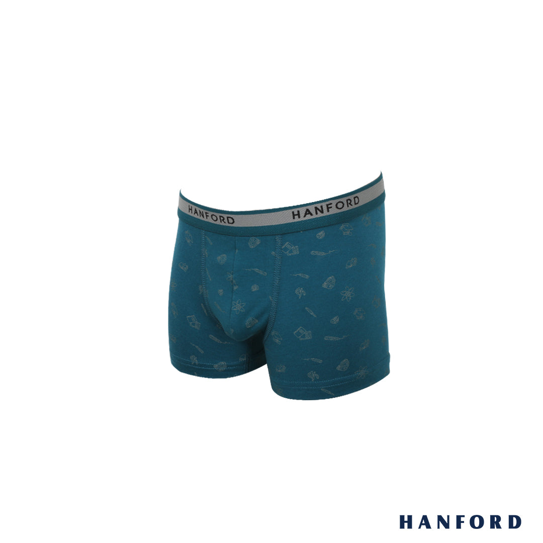 Hanford Kids/Teens Cotton w/ Spandex Boxer Briefs - Whiz Print/Shaded ...