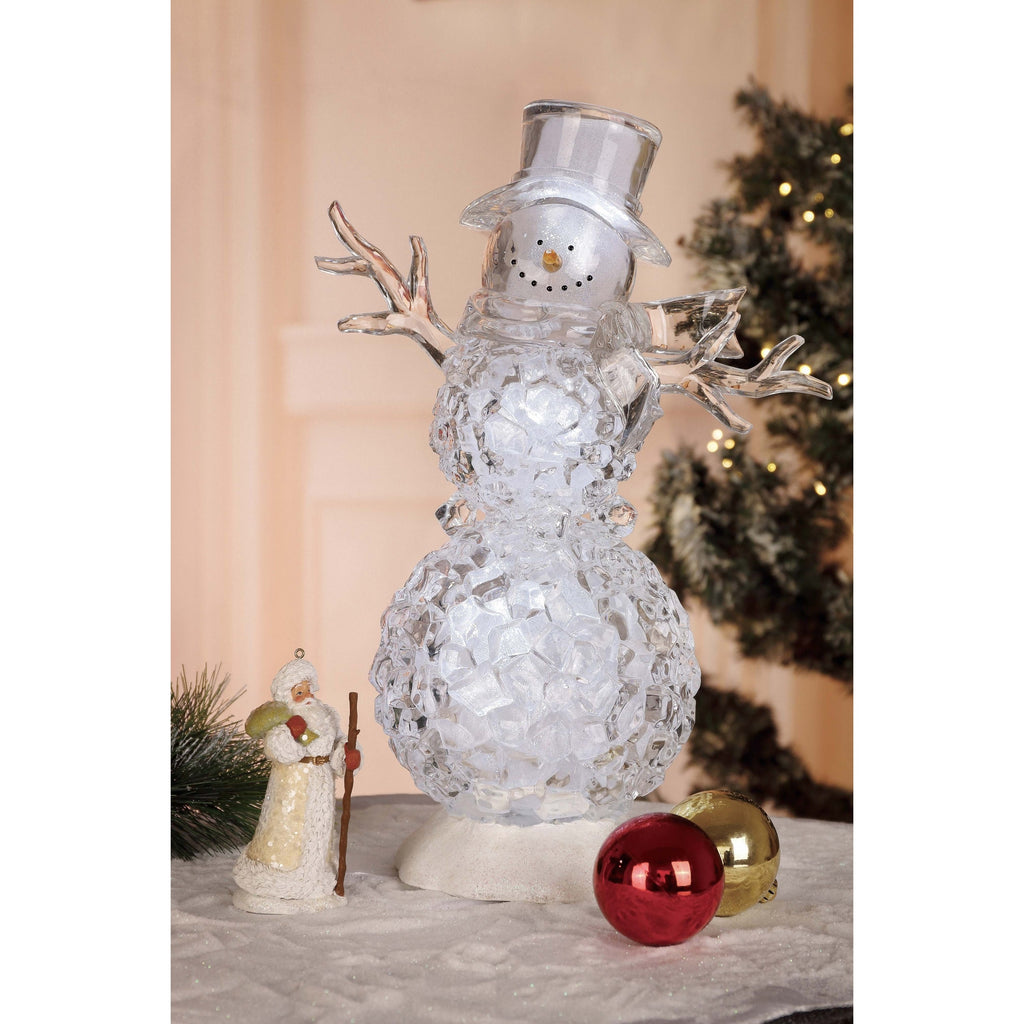 Icy Craft Silver/Gold Ice Cube Snowman Quantity: Case of 4