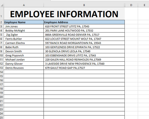 Excel Employee Travel Reimbursement Tool