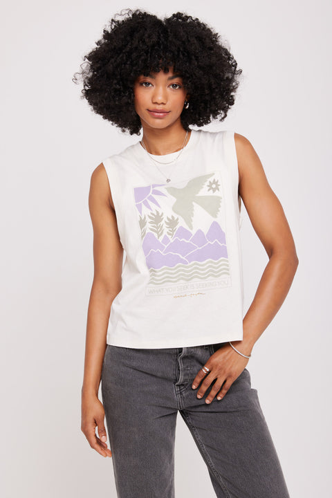 Women's Ringspun Allstars GJ Vintage Re-issue Vest Top in Jaffa