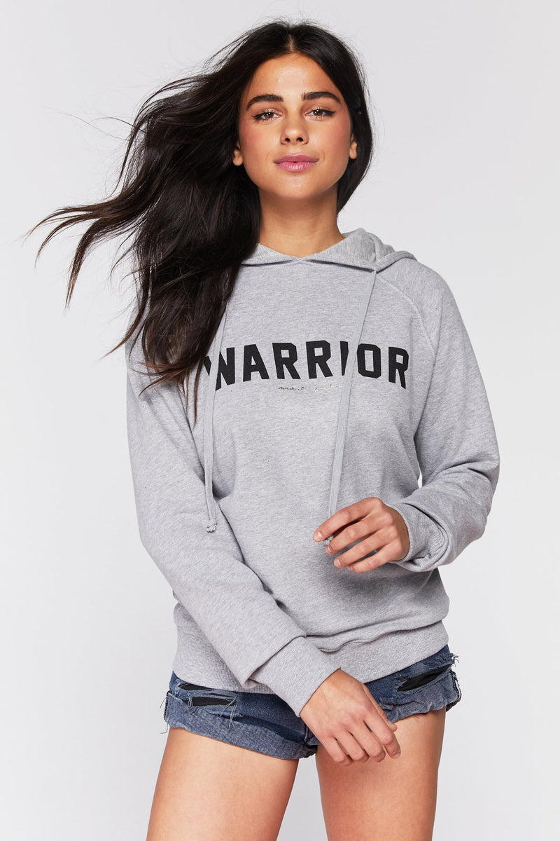 Warrior Pullover Hoodie Heather Grey – Spiritual Gangster