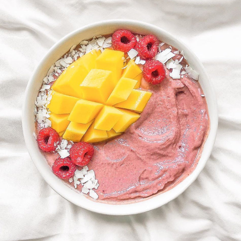 Mango Raspberry Smoothie Bowl