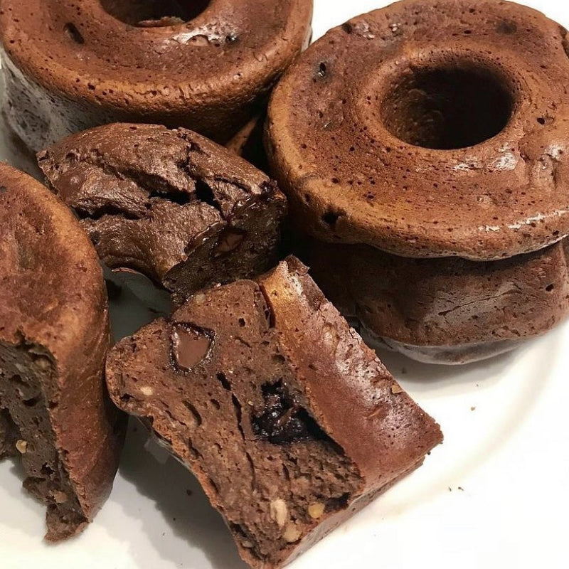 Chocolate Walnut/Cashew Butter Mini Cake Muffins