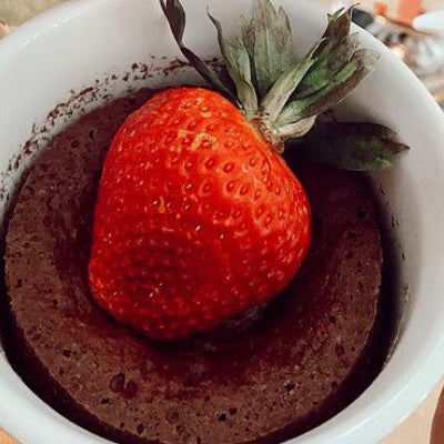 Valentine Chocolate Mug Cakes