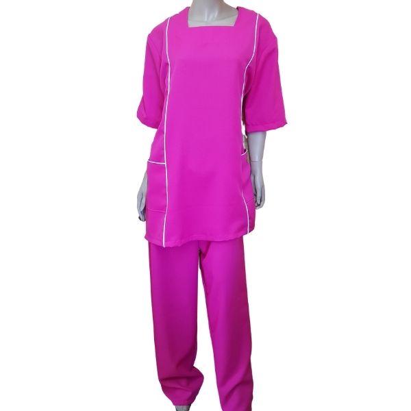 Elegant Ladies Domestic & Staff Uniform with optional matching Bucket