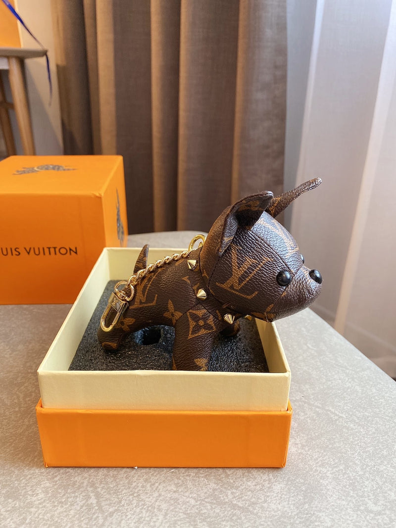 Louis Vuitton Dog Keychain 