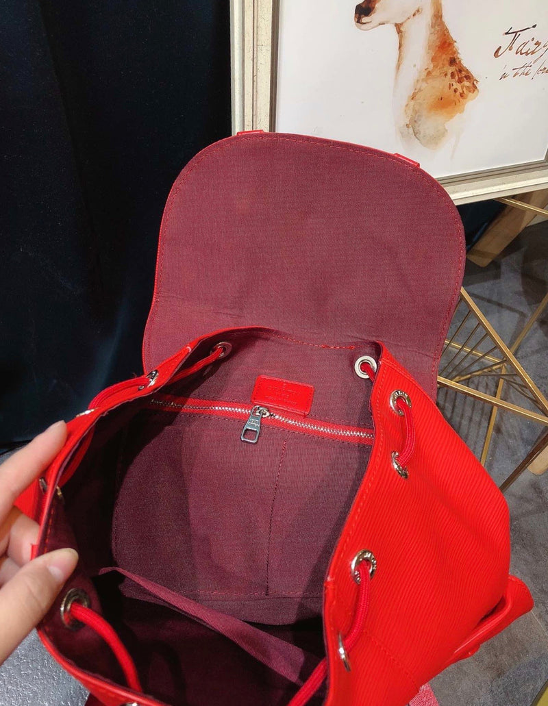 Louis Vuitton Christopher Backpack x Supreme Limited Edition Red Epi  Leather For Sale at 1stDibs