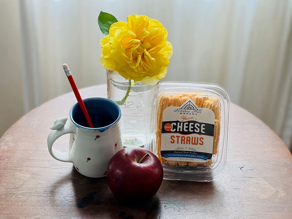 heath's cheese straws make great teacher's gifts for end of school year gifting